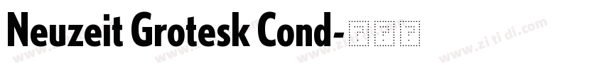Neuzeit Grotesk Cond字体转换